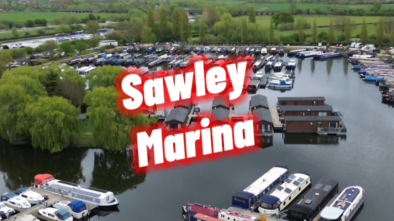 Sawley Marina Nottingham 4k Drone Footage