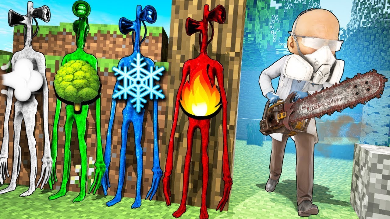 SKRIVAMO SE KAO MAGIČNI SIREN HEADOVI SA MOĆIMA U UKLETOM MINECRAFTU! *zli znanstvenik nas traži*