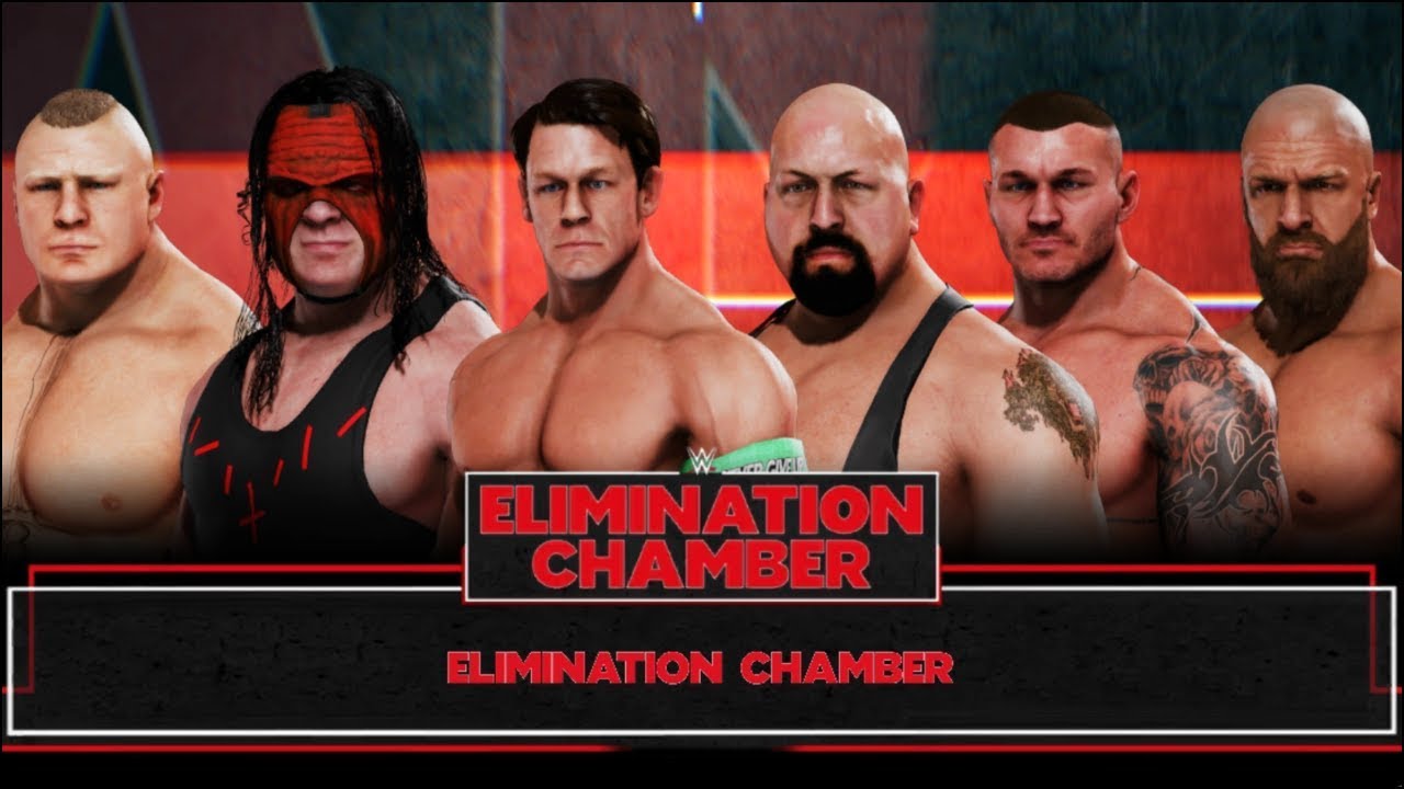 WWE 2K20 ELIMINATION CHAMBER MATCH ! JOHN CENA VS LESNAR VS ORTON VS KANE VS BIG SHOW VS TRIPLE H