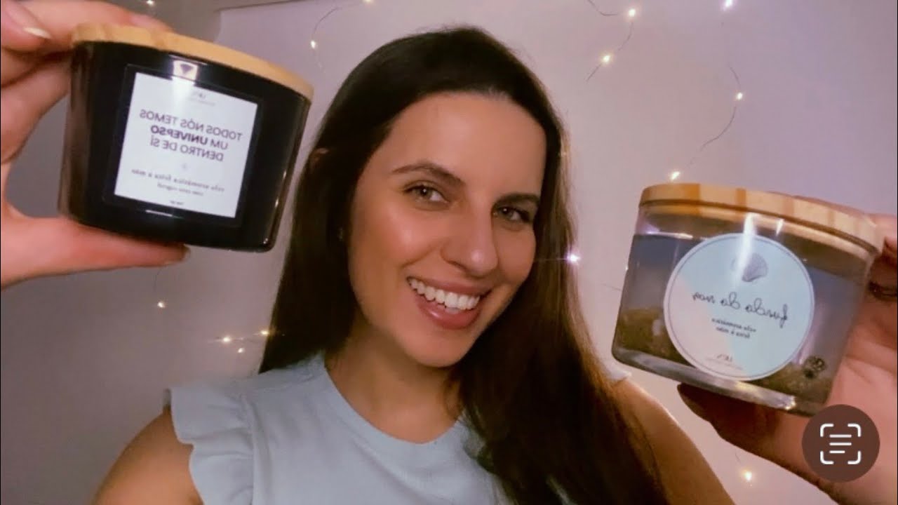 ASMR - MOSTRANDO A COLEÇÃO DE VELAS DA MINHA LOJINHA 🤍