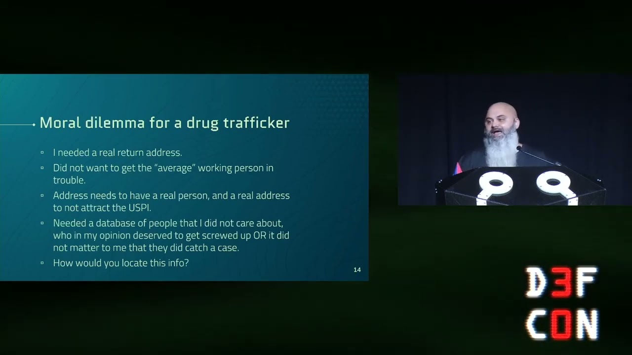 DEF CON 30 - Sam Bent - Tor - Darknet Opsec By a Veteran Darknet Vendor