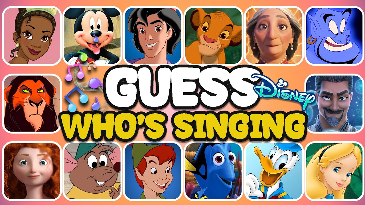 Guess Who's Singing! Disney Edition 2024 Part-II👸🏻🏰👑 ft.Mickey Mouse, Aladdin, Simba, Snow White