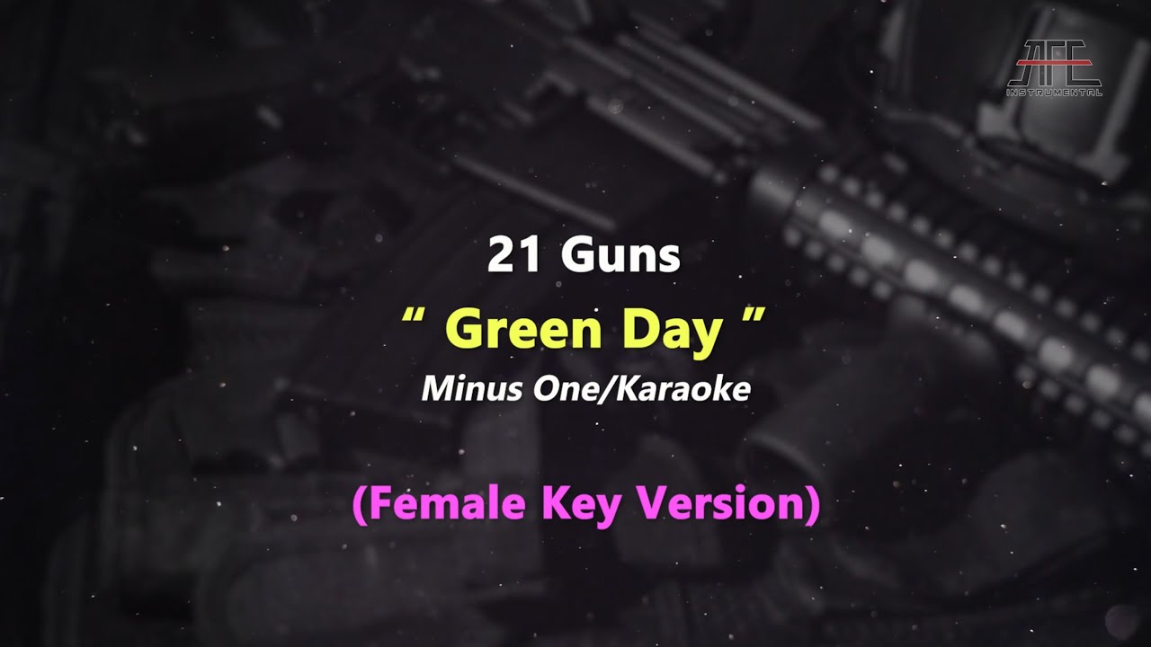 21 Guns - Green Day | Karaoke - Piano (Female Key/Nada Wanita)