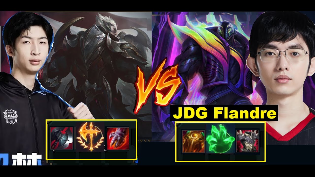 Xiao Chao Meng Vs JDG Flandre - Flandre Thở Oxy Với Darius Thiêu Đốt Của Xiao Chao Meng