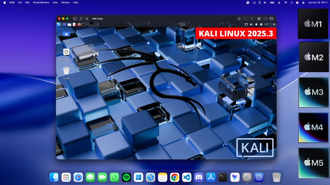 How to Install Kali Linux 2025 on Apple M1, M2, M3, M4, M5 Mac