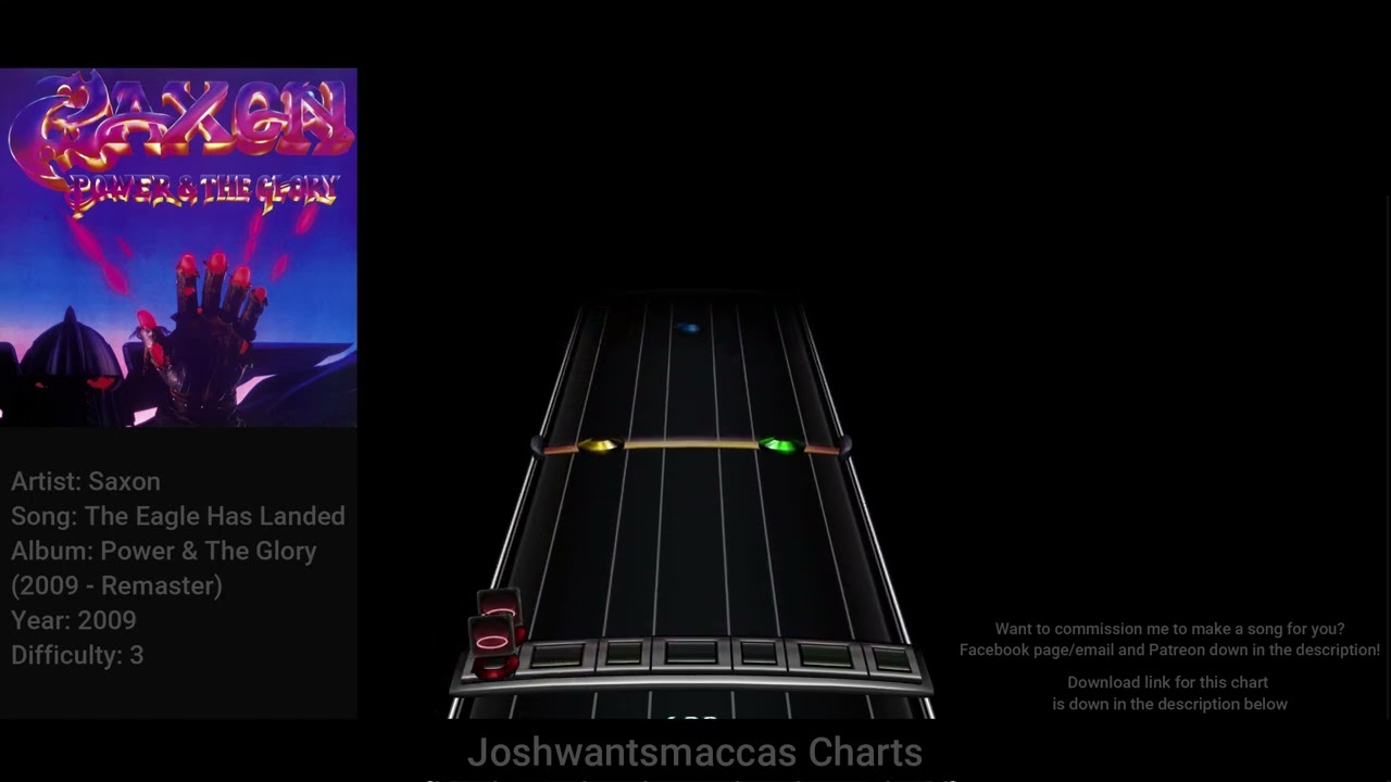 Saxon - The Eagle Has Landed Drum Chart (Phase Shift Custom)