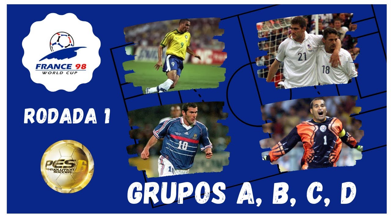 ⚽️PES 6 - FIFA World Cup 1998: Rodada 1: Grupos A, B, C e D🎮 #72