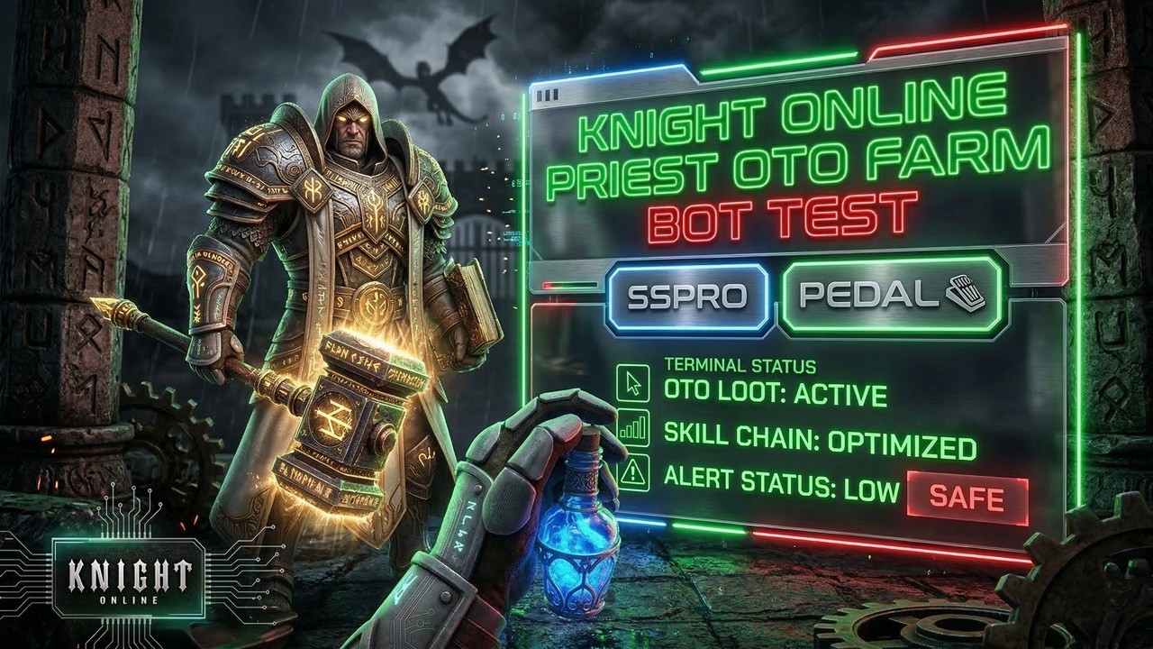 SSPRO PEDAL | BATTLE PRIEST FARM MAKRO BOT TEST | YENİ ÖZELLİKLER | STR PRİEST İLE CZ FARM