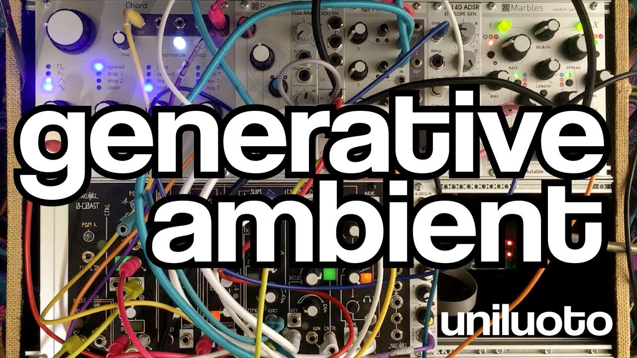 Mutable Instruments Marbles & Make Noise 0-coast Eurorack generative ambient patch
