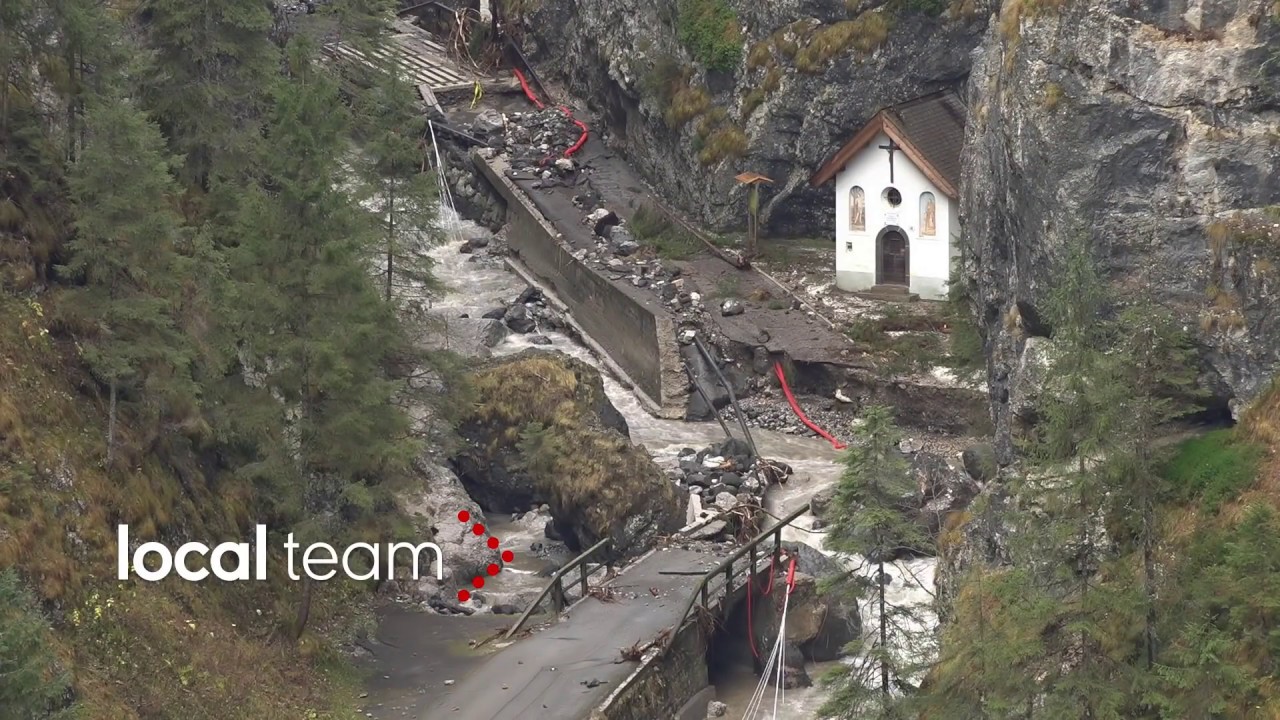 Il disastro a Sottoguda, Serrai distrutti e case scoperchiate