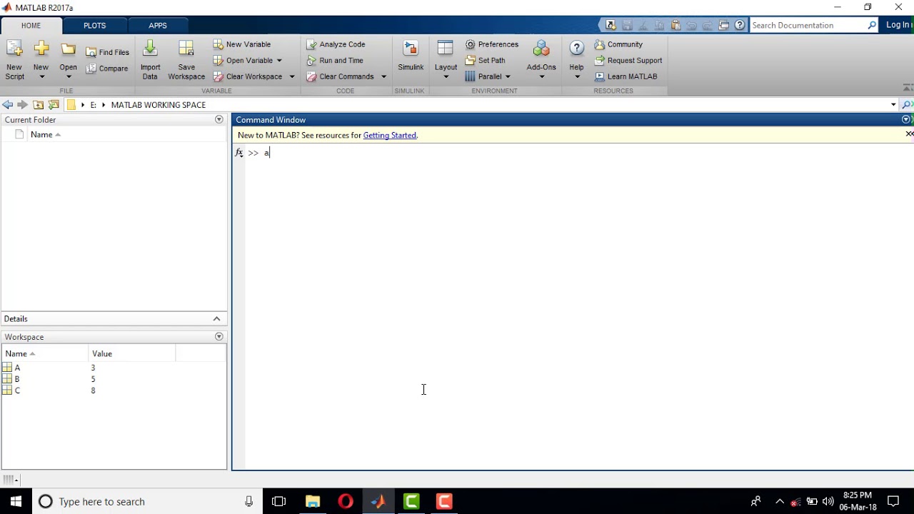 Tutorial 2, CLC command in Matlab