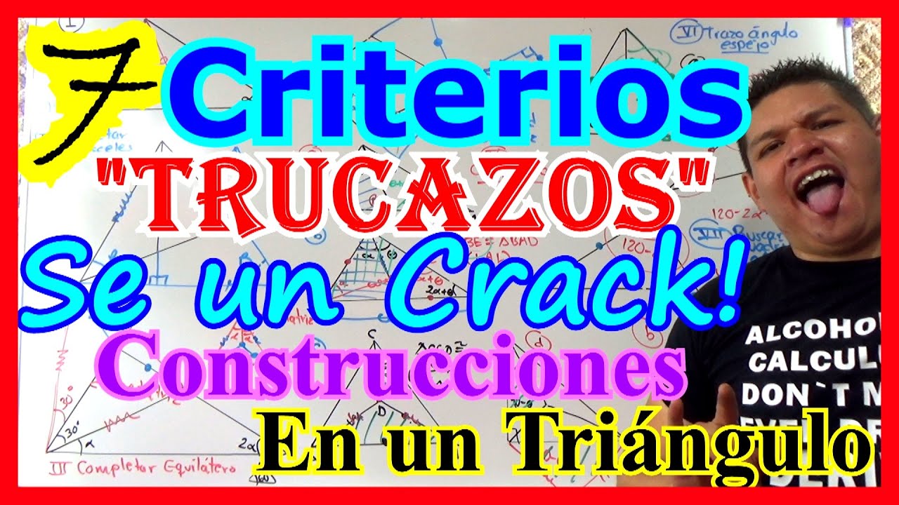 🔻Aprende a SER un CRACK en GEOMETRÍA, 7 TRUCAZOS de CONSTRUCCIONES en TRIÁNGULOS