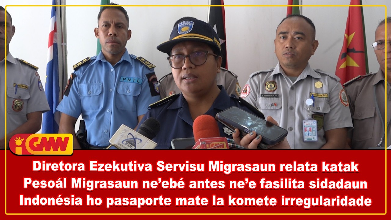 Diretora Ezekutiva SM relata Pesoál Migrasaun ne’ebé fasilita sidadaun Indonésia ho pasaporte mate