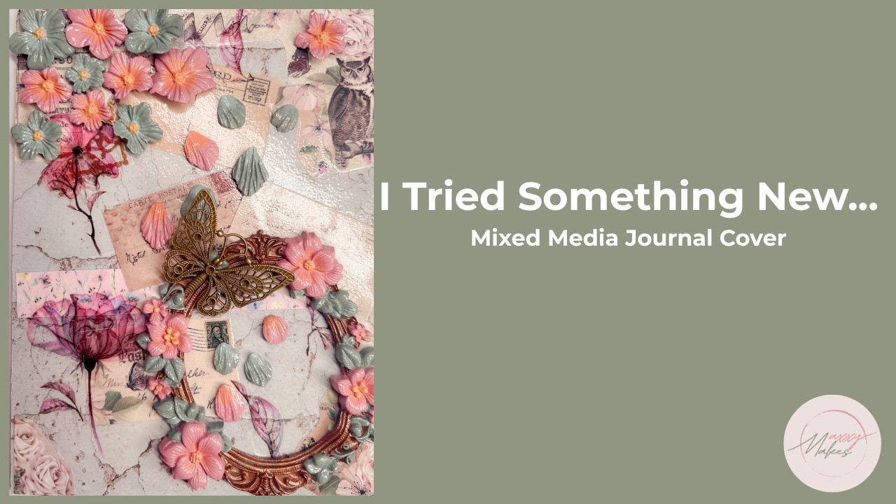 What Happens When a Polymer Clay Maker Tries Mixed Media | Journal Cover
