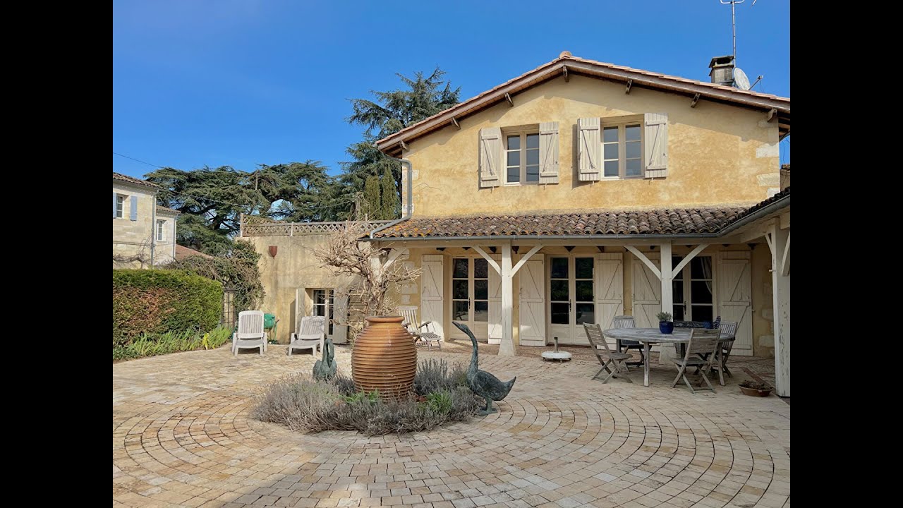 Secteur Gensac (Dordogne) - Vendu - Magnifique maison avec vue exceptionnelle sur la Dordogne
