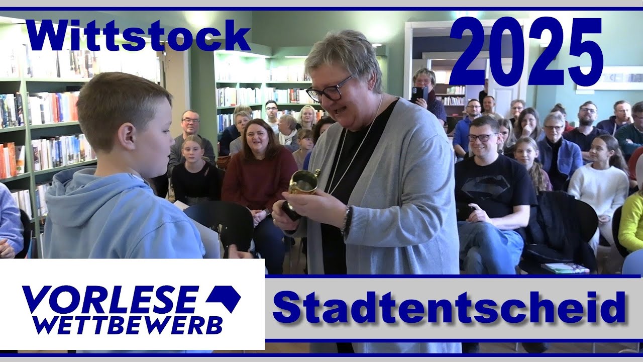Vorlesetalente aus Wittstock traten gegeneinander an - VORLESEWETTBEWERB 2025