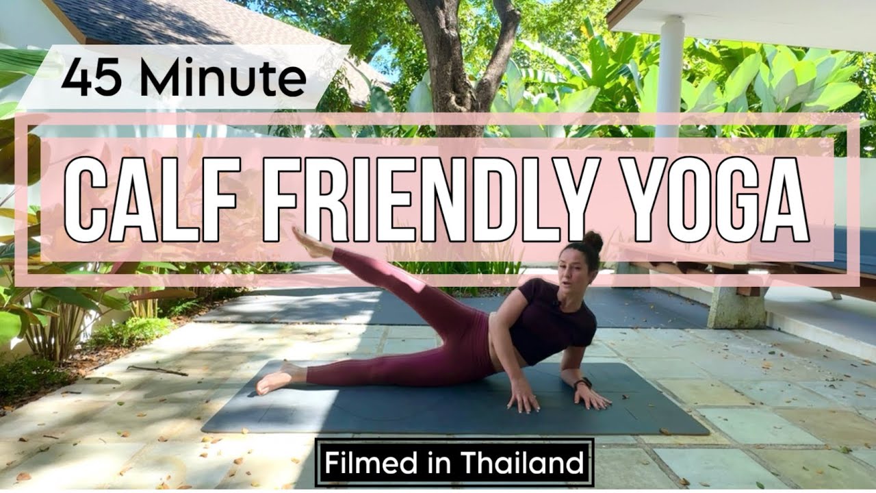 45 Minute | CALF FRIENDLY FULL BODY STRETCH | Spine, Arms, Core, Recovery for Legs