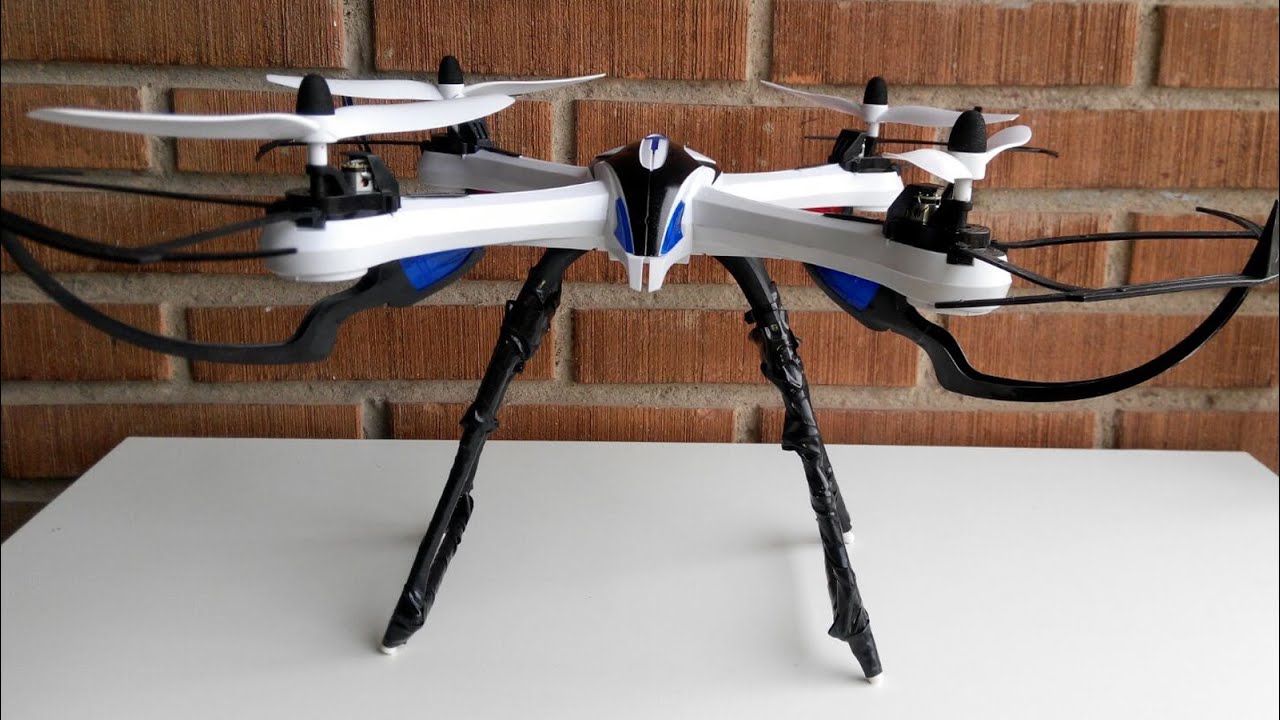 Tren de Aterrizaje casero y barato para el  Tarantula X6, Yi Zhan JJRC H16