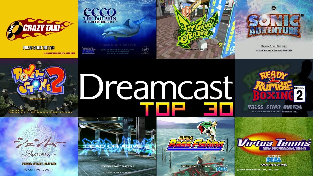 SEGA Dreamcast Top 30 Games