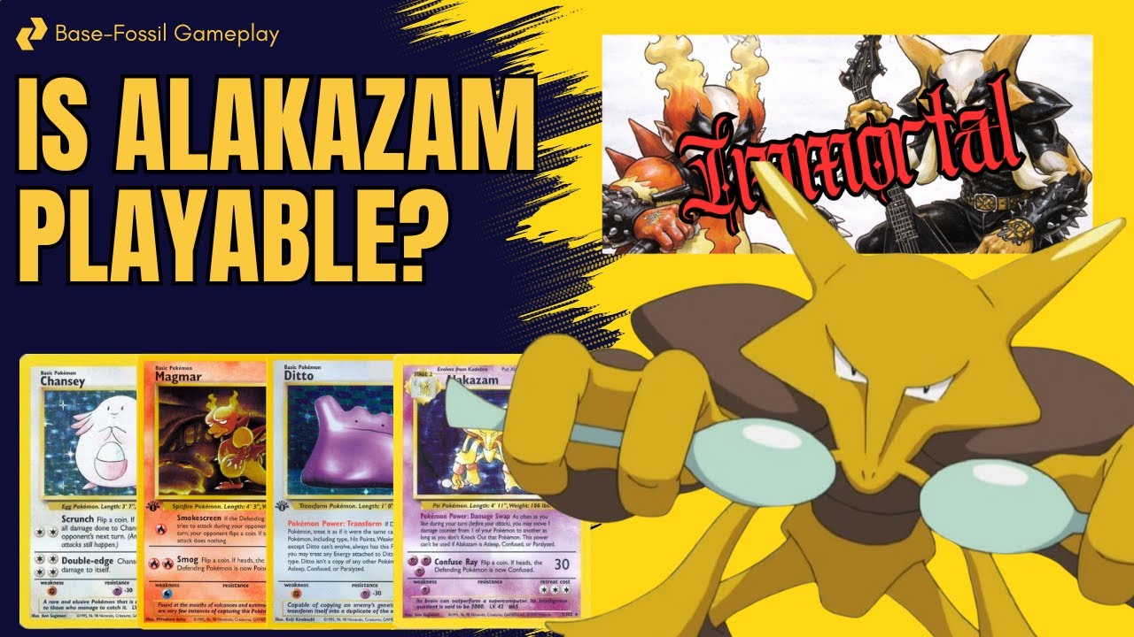 Is Alakazam Playable? - Base-Fossil Gameplay