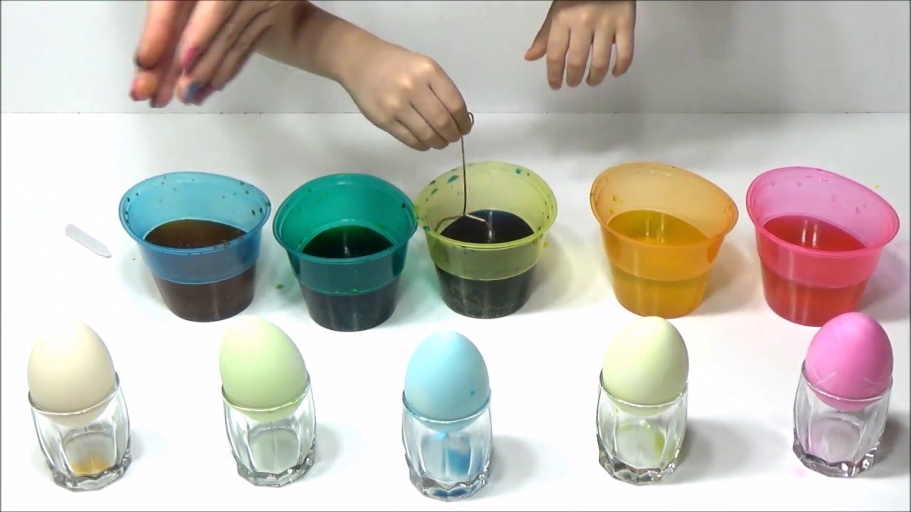 Fun Easter Egg Dye with Cute Little Helper