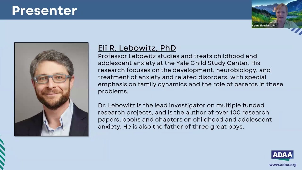 What Parents Can Do to Help Their Children with Anxiety and School Refusal | ADAA Webinar