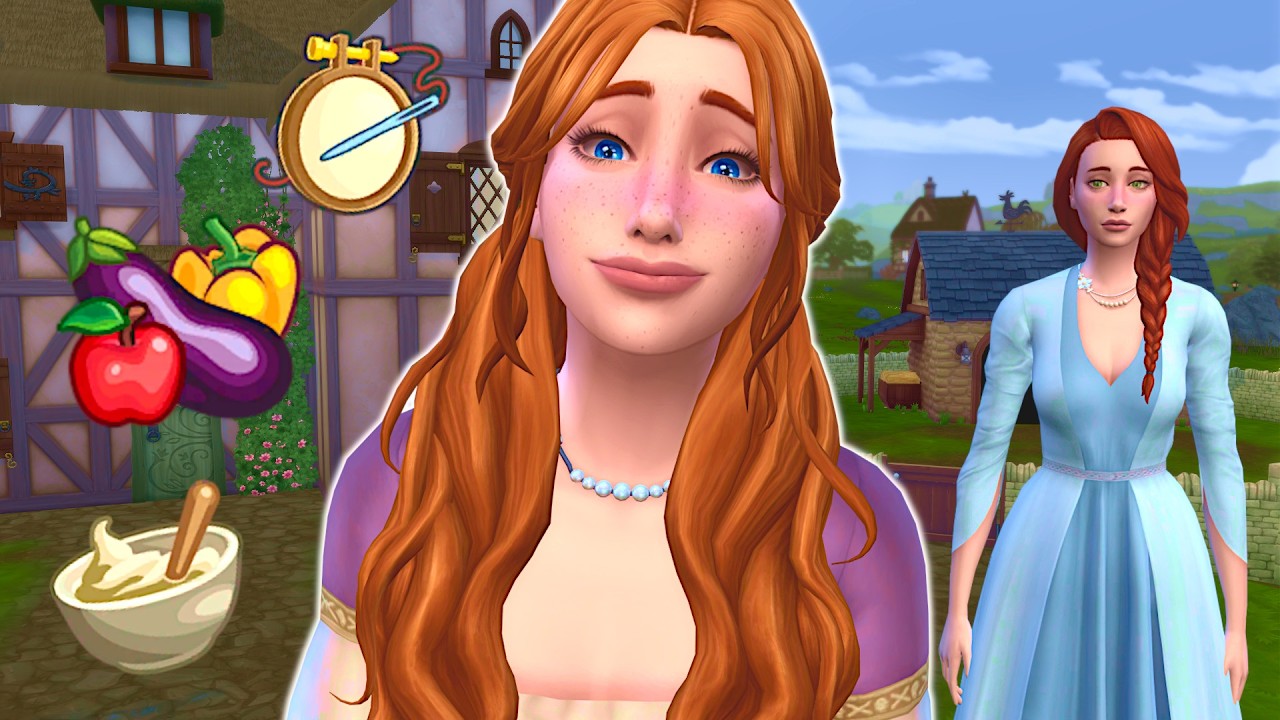 Can my sim become the perfect medieval wife? // Sims 4 skills challenge