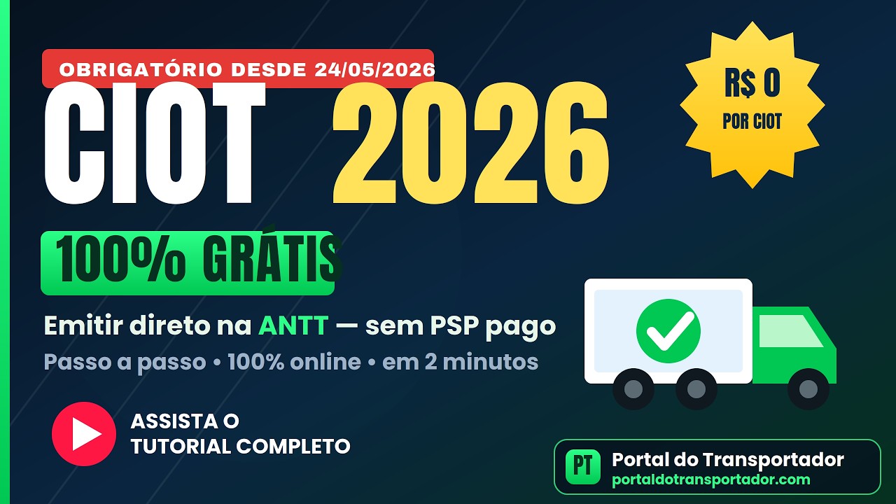 Como emitir CIOT no Portal Transportador (GRATUITO)