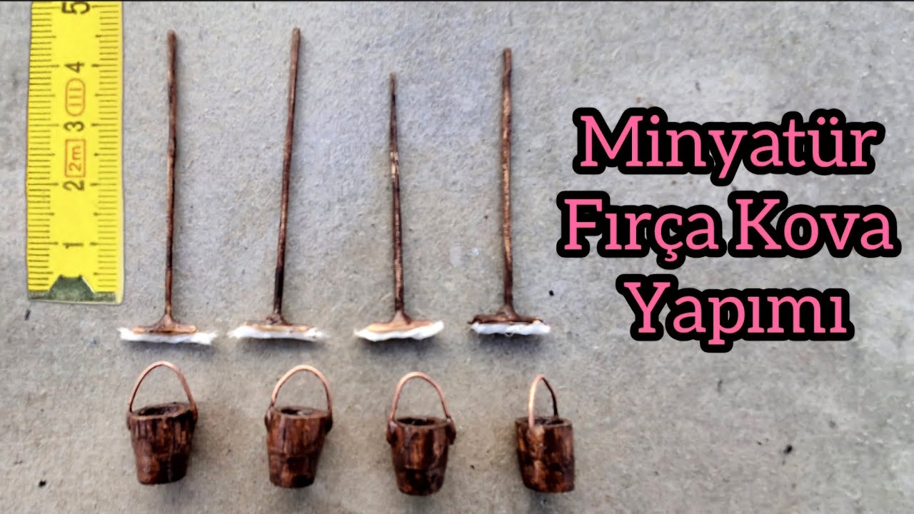 Minyatür güverte fırça ve kova yapımı çalışması /bölüm~10