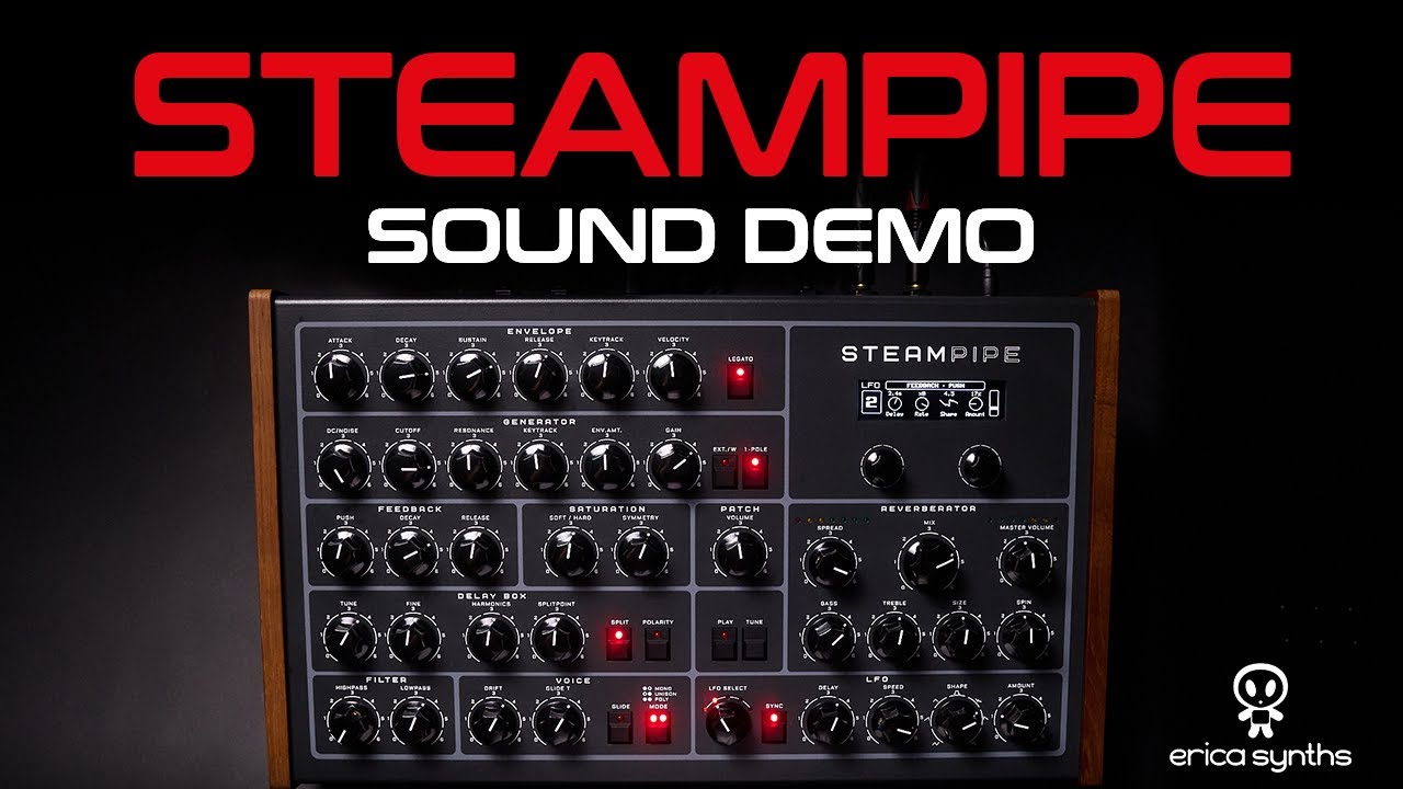 Erica Synths Steampipe - A Monster for Ambient and Cinematic Textures! — Sound Demo (No Talking)