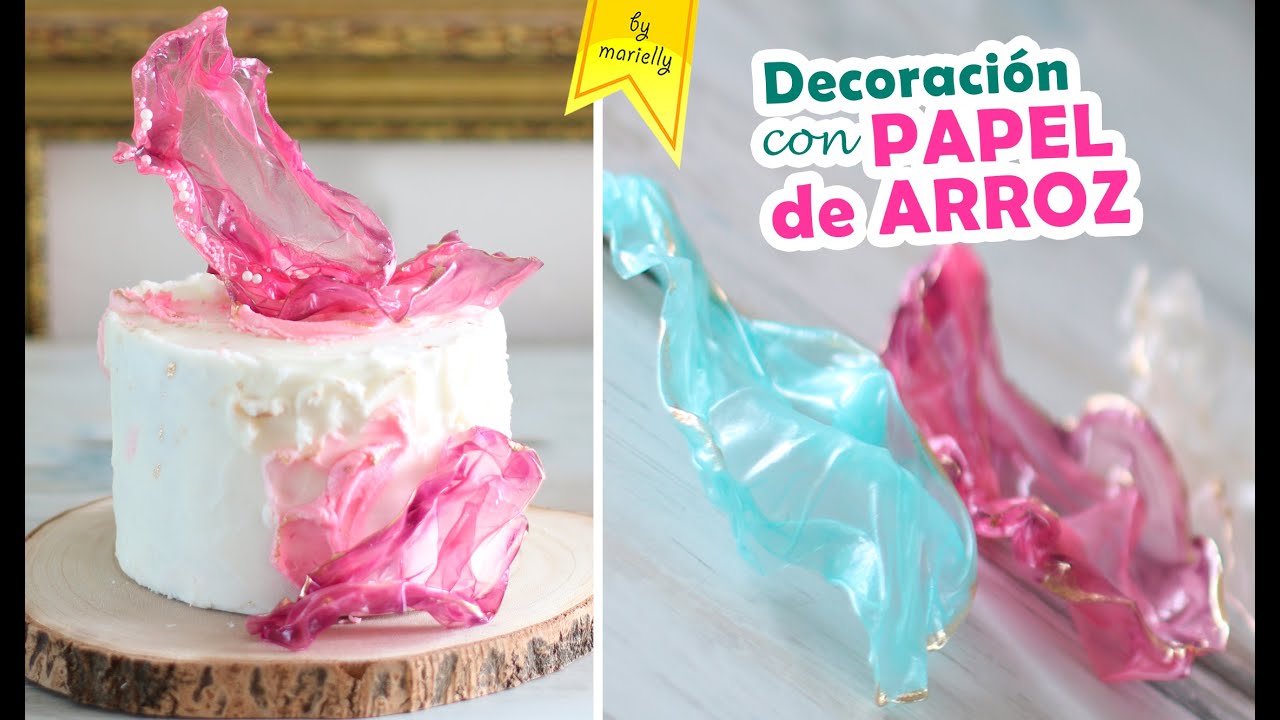 DECORACIÓN CON PAPEL DE ARROZ | DRAPEADO o VELA by Marielly
