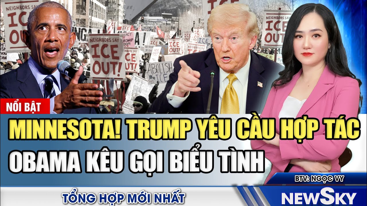 Trưa 26/1: Giới chức Minnesota 'kích động nổi loạn'? Iran cảnh báo Mỹ “Gieo gió sẽ gặt bão”