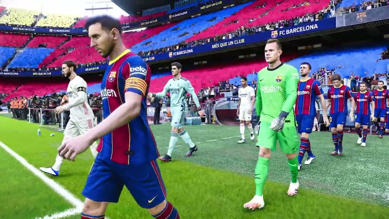 PES 2021 (PC) - FC Barcelona VS Real Madrid - 4K60 Ultra HD Full Gameplay