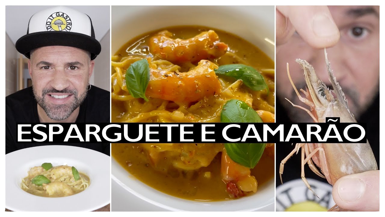 Hoje vamos fazer... Esparguete com Camarão