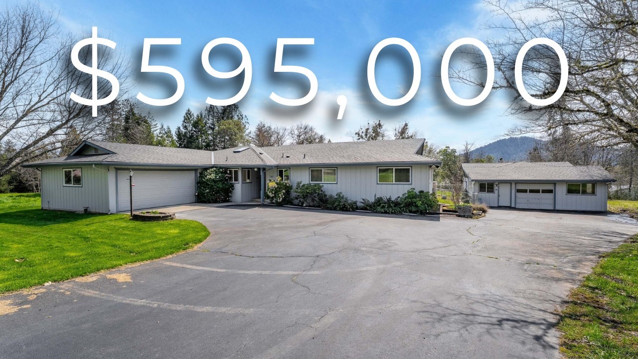 Walk-through Tour of a Grants Pass Dream Home! 4-Bedroom Rancher Across from River