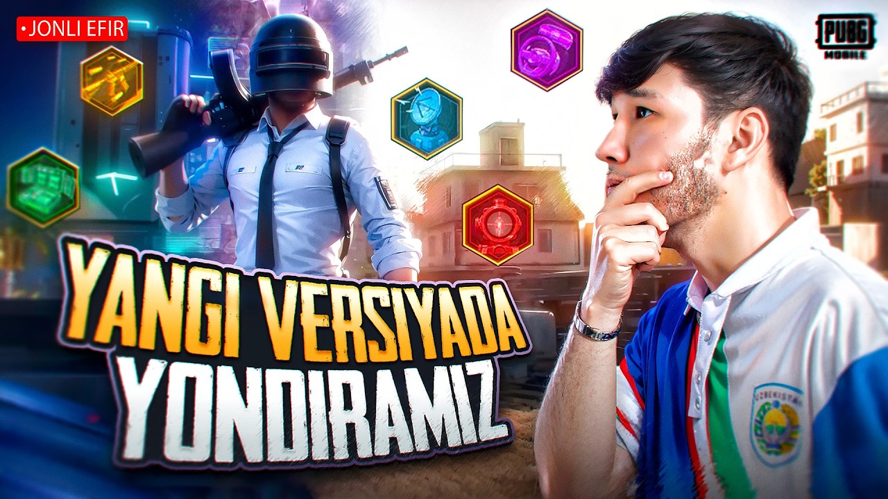 YANGI VERSIYA SIZGA YOQDIMI yoki YO'Q ERANGELDA BUZAMIZ  ➤ 🇺🇿🔥- PUBG MOBILE