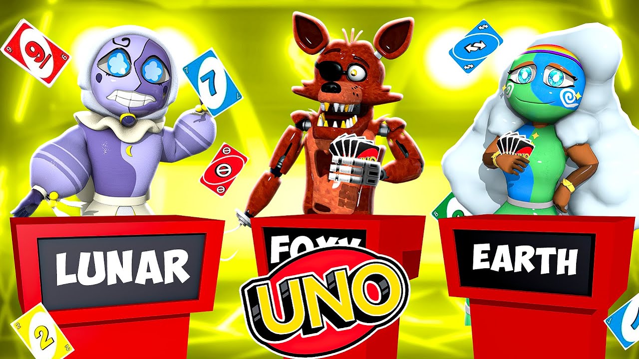 Playing UNO with Lunar and Earth