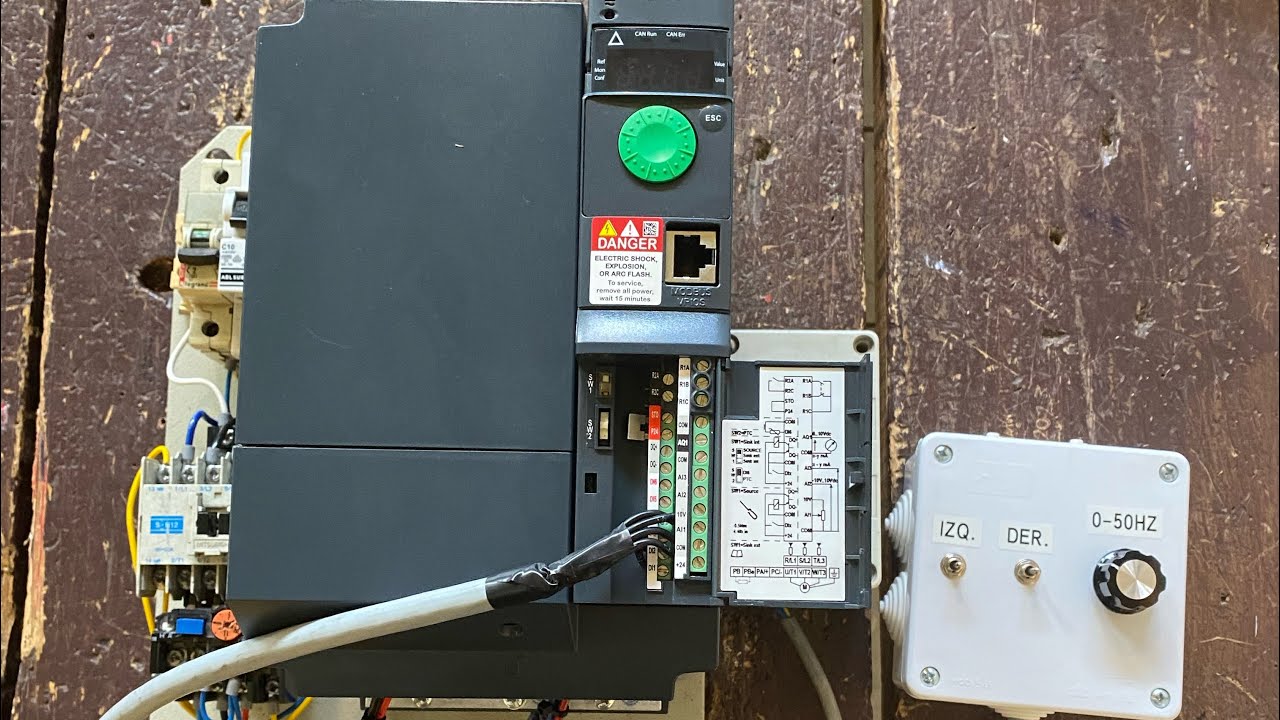 Video tutorial sobre instalación y programación variador de frecuencia Schneider ATV320
