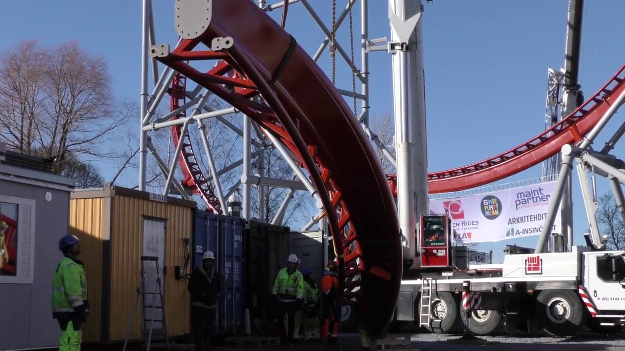 Särkänniemi uutuus 2017 - Hype-vuoristorata melkein valmiina - osa 1