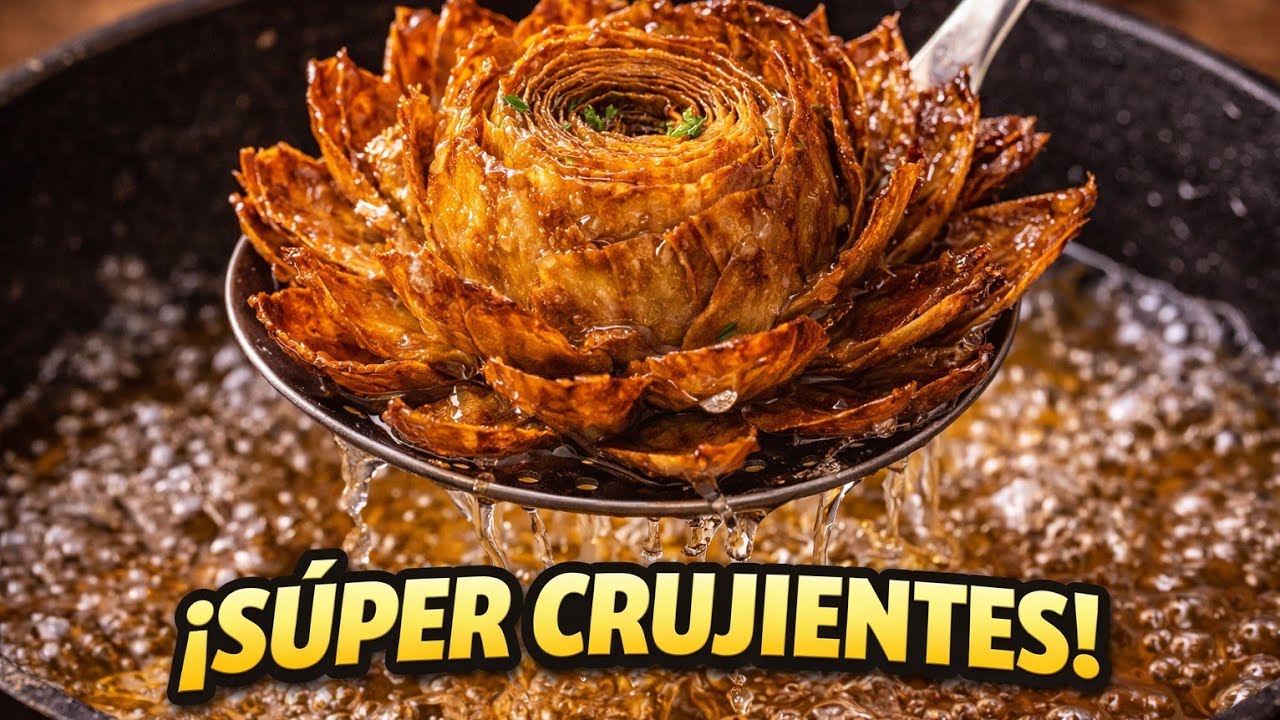 Flores de Alcachofa Crujientes 🌸 Receta Fácil y Deliciosa | El Truco para que Queden Perfectas