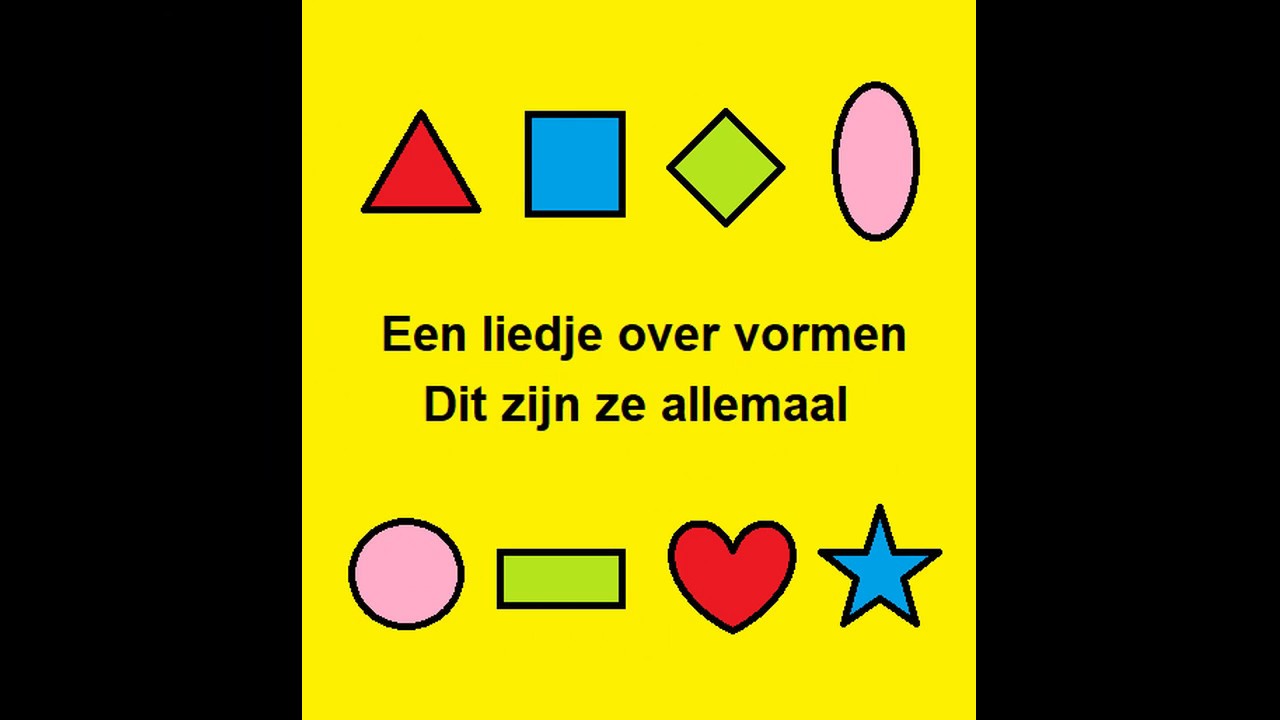 Vormenliedje voor peuters en kleuters
