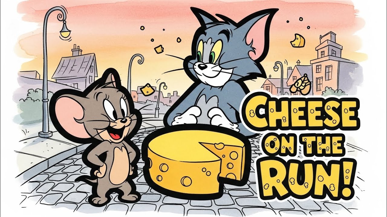 Cheese On The Run | Classic Cat & Grey Mouse Chase Cartoon || #tomandjerry #cartoon #viralvideo  