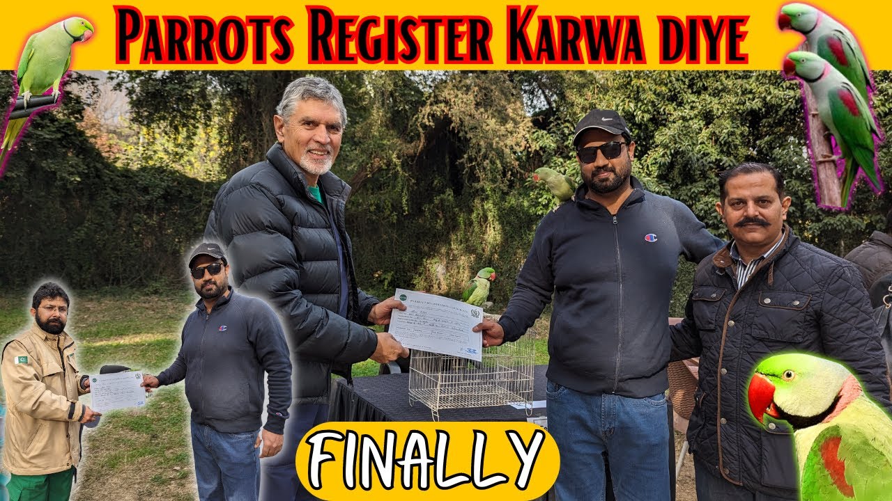 Parrots Register Karwa Liye Finally ❤️