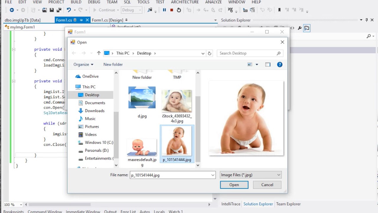 Save image in database using c# | C# Tutorials | MJH | Hindi & Urdu --- Part 2/2