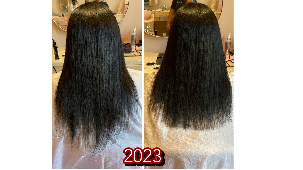 PRESSED ROOTS PLANO | Length Check 🌱| She had to cut a lot off ✂️
