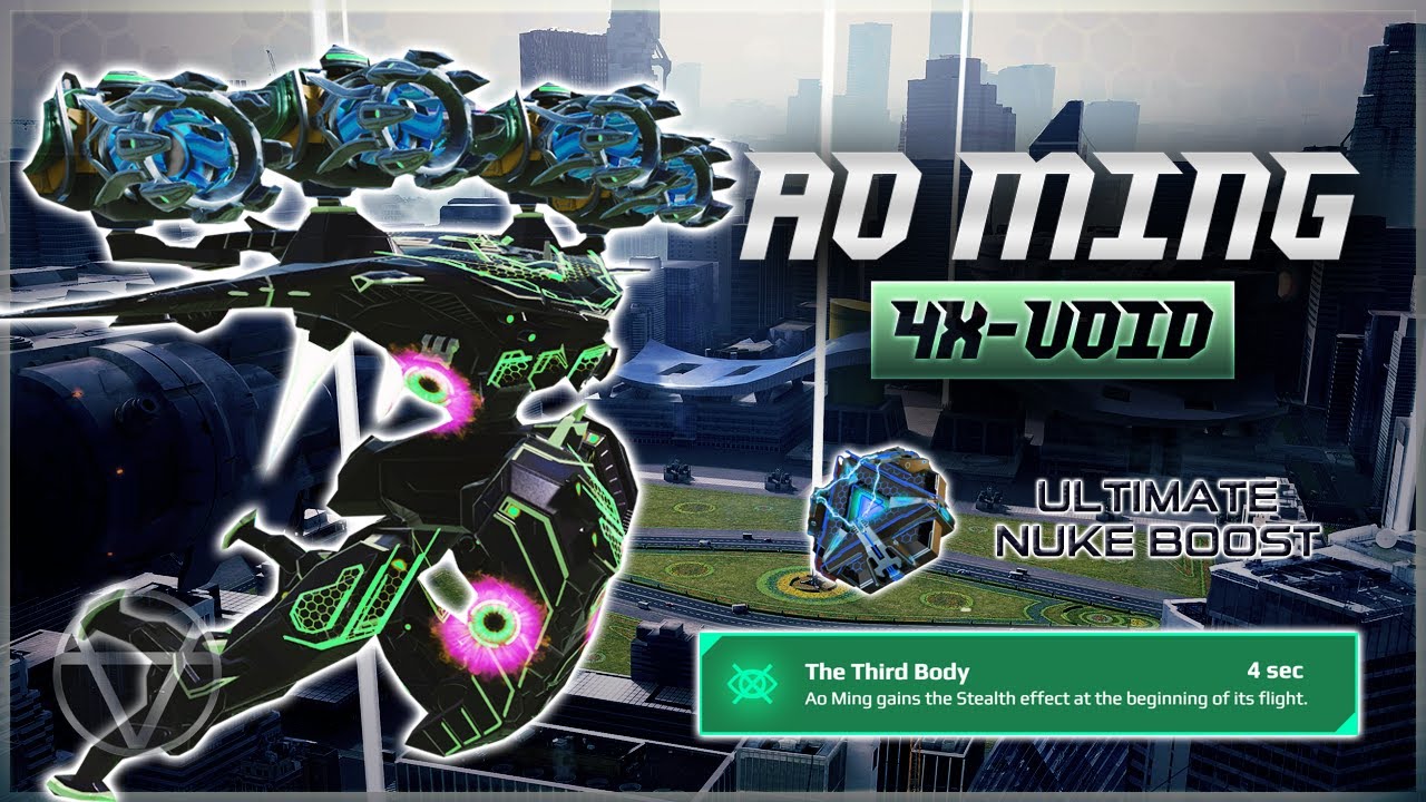 4X Void Ao Ming w/ Ultimate Nuclear AMP – Titan Gameplay | War Robots