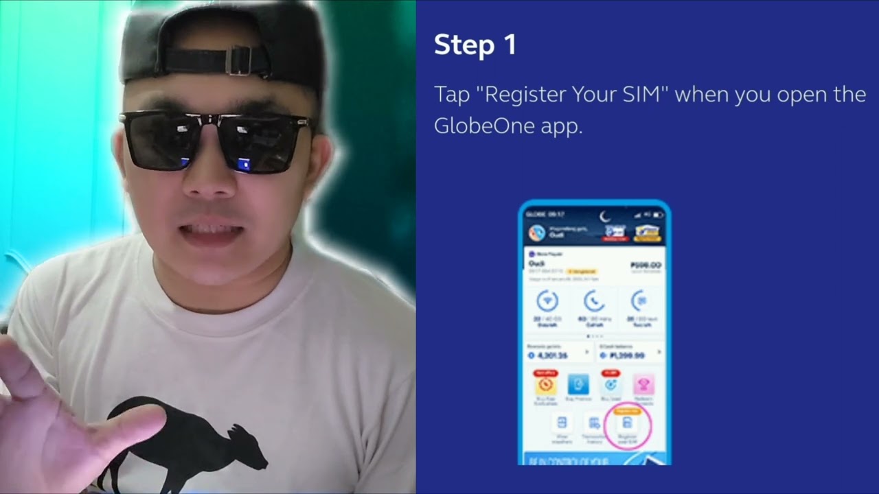 How to register your Globe SIM Number via Globe One App | SIM Card Registration | 4K