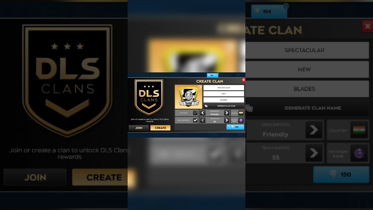 how to create a clan in DLS 26