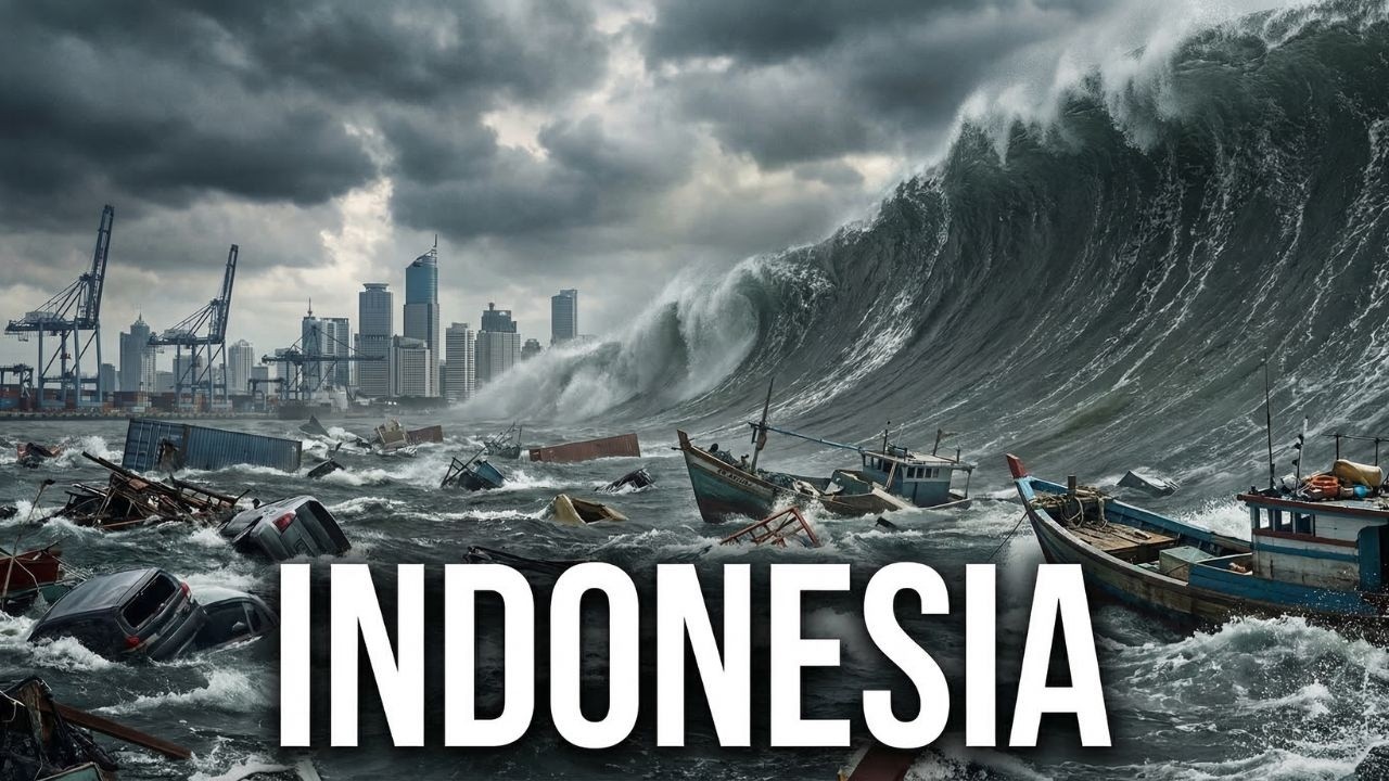 MEGA TSUNAMI HITS INDONESIA &mdash; Jakarta Flooded by Giant Ocean Waves | (AI) | Cinematic Short Film
