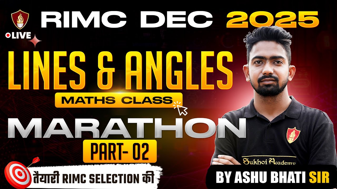 RIMC Maths Entrance Exam 2025 | Lines and Angle Marathon | Ashu Bhati Sir